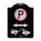 Signmission No Parking Tow Away Zone W/ Graphic Heavy-Gauge Aluminum Sign, 24" x 18", BS-1824-23793 A-DES-BS-1824-23793 - alternate 1
